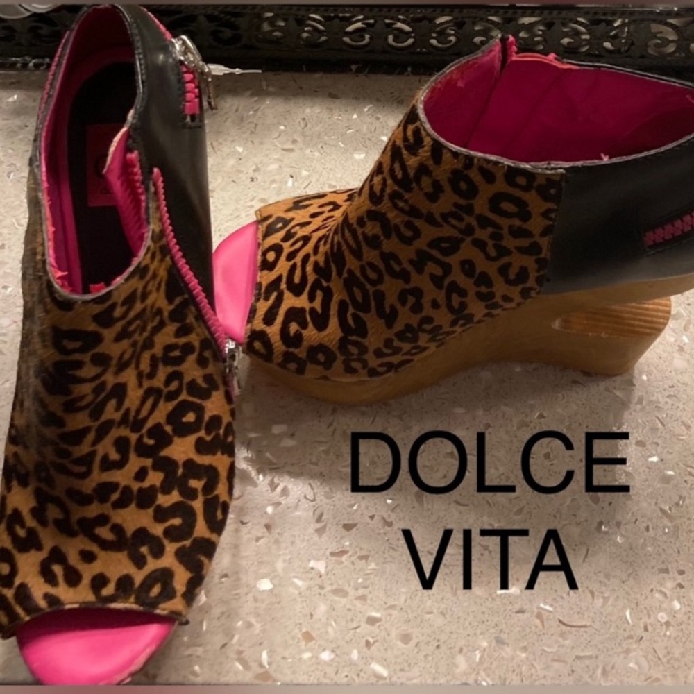 Dolce Vita Neon Fur Heels